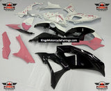 Yamaha R7 Fairing Set (2021-2025) White, Black, Pink Cherry Blossoms from KingsMotorcycleFairings.com