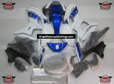 Yamaha R7 Fairing Set (2021-2025) White, Blue at KingsMotorcycleFairings.com