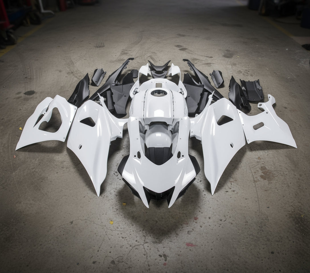 Yamaha R7 Fairings (2021-2025) All White from KingMotorcycleFairings.com