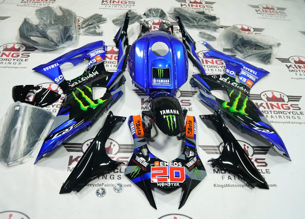 Yamaha R7 Fairings (2021-2025) Black, Blue, Green Monster at KingsMotorcycleFairings.com