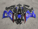 Yamaha R7 Fairings (2021-2025) Black, Blue, Red Stripe at KingMotorcycleFairings.com