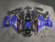 Yamaha R7 Fairings (2021-2025) Black, Blue, Red Stripe from KingMotorcycleFairings.com