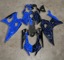 Yamaha R7 Fairings (2021-2025) Blue, Black Split Lines at KingMotorcycleFairings.com