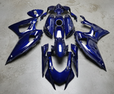 Yamaha R7 Fairings (2021-2025) Blue Faux Carbon Fiber from KingsMotorcycleFairings.com