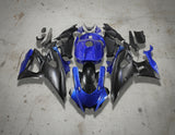 Yamaha R7 Fairings (2021-2025) Blue, Matte Black at KingMotorcycleFairings.com