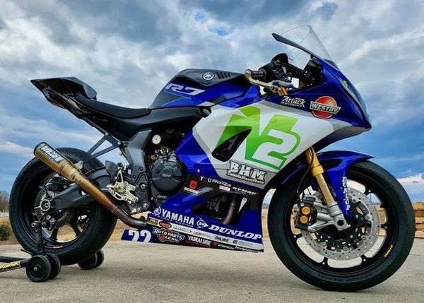 Yamaha R7 Fairings (2021-2025) Blue N2 at KingMotorcycleFairings.com