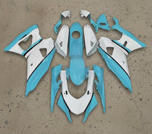 Yamaha R7 Fairings (2021-2025) Blue Turquoise, White at KingMotorcycleFairings.com