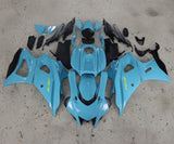 Yamaha R7 Fairings (2021-2025) Blue Turquoise, Yellow from KingMotorcycleFairings.com