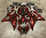 Yamaha R7 Fairings (2021-2025) Dark Red, Black from KingsMotorcycleFairings.com