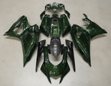 Yamaha R7 Fairings (2021-2025) Faux Carbon Fiber, Green Carbon Fiber from KingsMotorcycleFairings.com