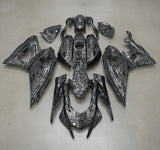 Yamaha R7 Fairings (2021-2025) Faux Forged Carbon Fiber from KingMotorcycleFairings.com