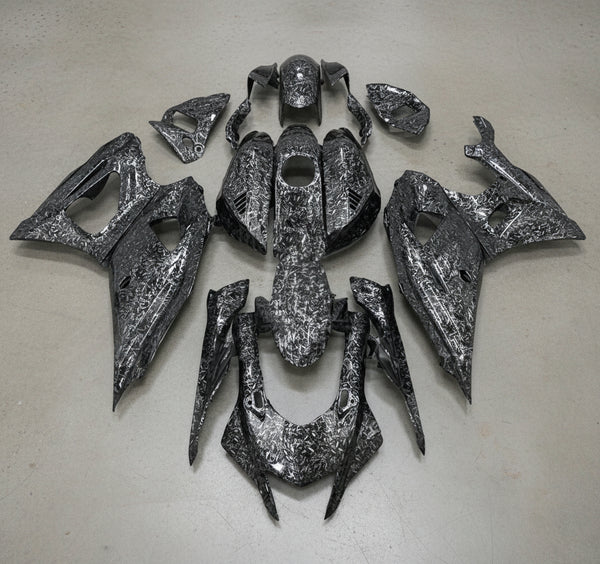 Yamaha R7 Fairings (2021-2025) Faux Forged Carbon Fiber from KingMotorcycleFairings.com