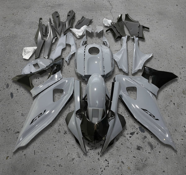 Yamaha R7 Fairings (2021-2025) Gray, Black at KingsMotorcycleFairings.com