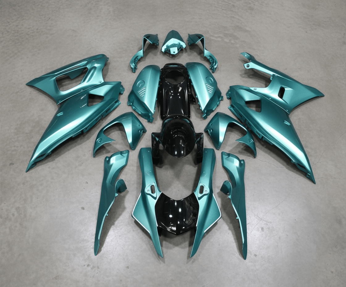 Yamaha R7 Fairings (2021-2025) Green Teal from KingsMotorcycleFairings.com