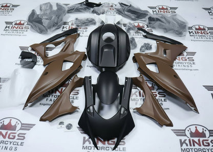 Yamaha R7 Fairings (2021-2025) Matte Black, Matte Brown from KingsMotorcycleFairings.com