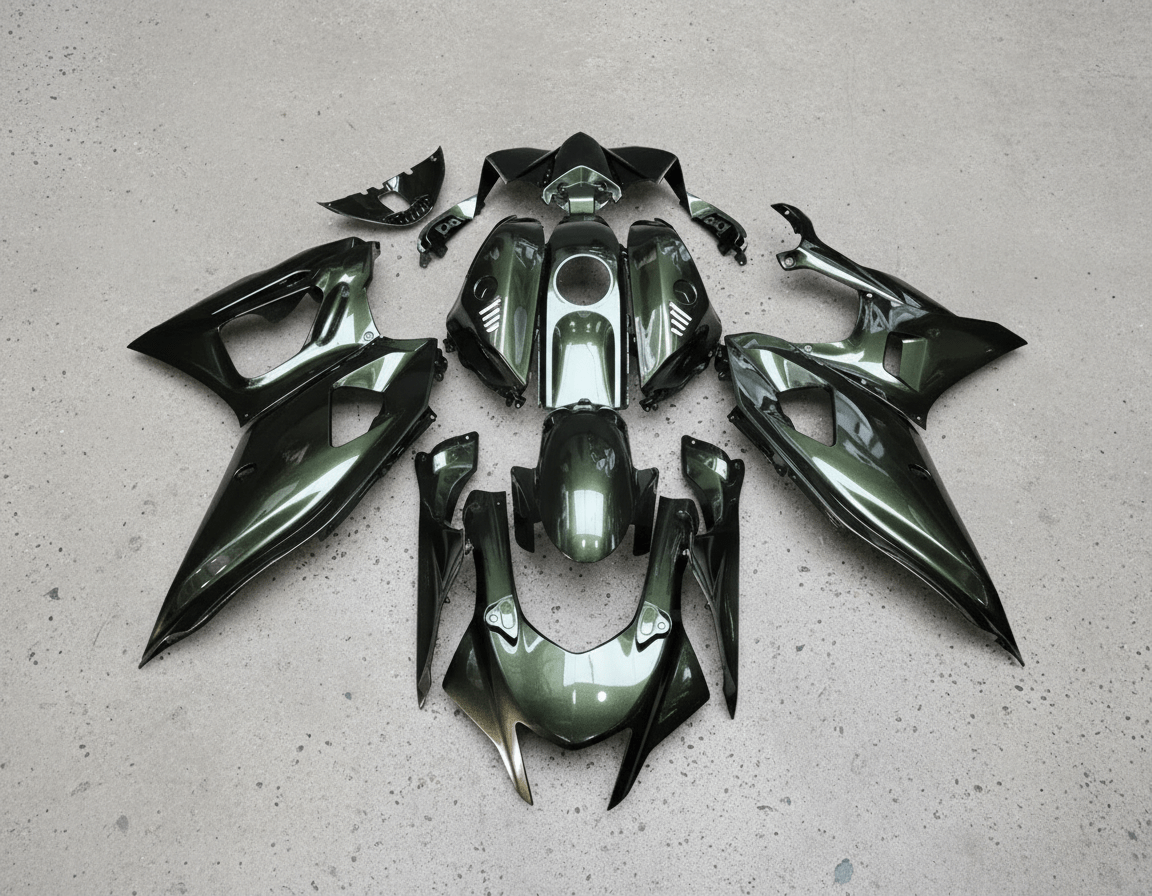 Yamaha R7 Fairings (2021-2025) Metallic Gray at KingsMotorcycleFairings.com