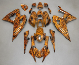 Yamaha R7 Fairings (2021-2025) Orange Flames from KingsMotorcycleFairings.com