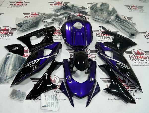 Yamaha R7 Fairings (2021-2025) Purple, Black, Silver at KingsMotorcycleFairings.com