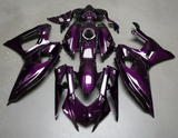 Yamaha R7 Fairings (2021-2025) Purple Faux Carbon Fiber from KingsMotorcycleFairings.com