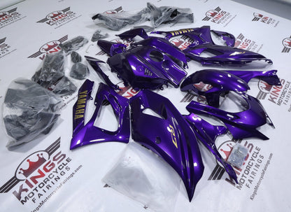 Yamaha R7 Fairings (2021-2025) Purple Metallic, Gold from KingsMotorcycleFairings.com