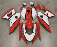 Yamaha R7 Fairings (2021-2025) Red, White, Black Stripe from KingsMotorcycleFairings.com