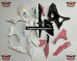 Yamaha R7 Fairings (2021-2025) White, Black, Pink Cherry Blossoms from KingsMotorcycleFairings.com
