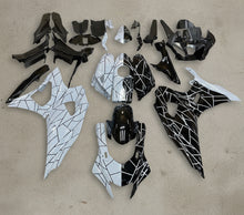Yamaha R7 Fairings (2021-2025) White, Black, Split Stripe from KingsMotorcycleFairings.com