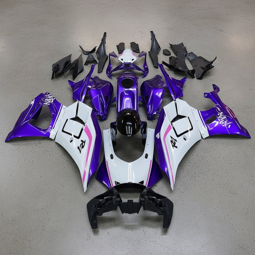 Yamaha R7 Fairings (2021-2025) White, Purple, Pink from KingsMotorcycleFairings.com