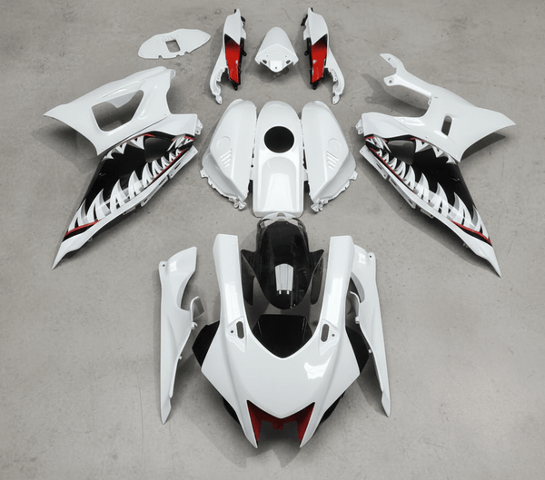 Yamaha R7 Fairings (2021-2025) White Shark Teeth from KingsMotorcycleFairings.com