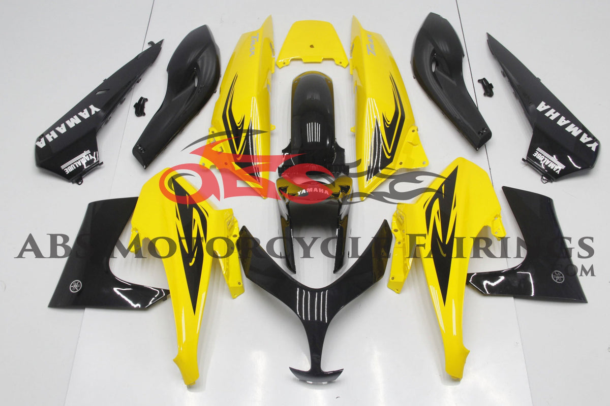 Yamaha T-MAX500 Fairings (2008-2011) Yellow, Black from KingsMotorcycleFairings.com