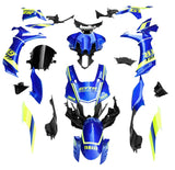 Yamaha YZF-R1 Fairing Kit (2020-2025) Blue, Yellow, White, Stripe at KingsMotorcycleFairings.com