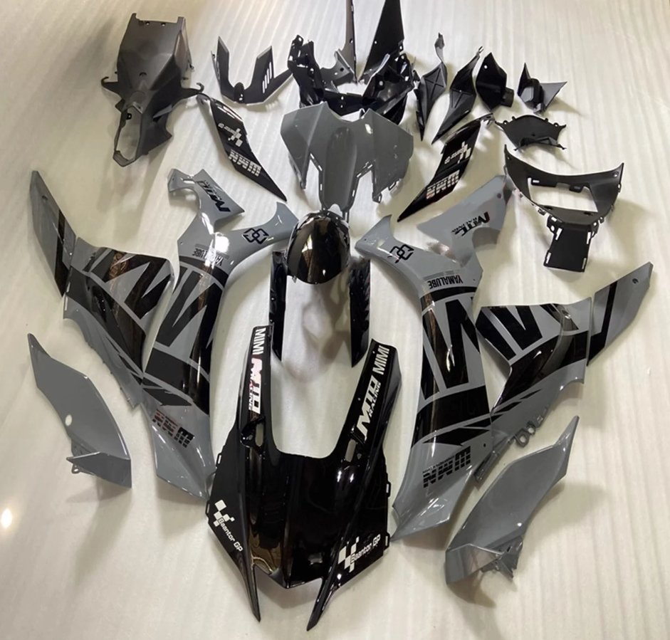 Yamaha YZF-R1 Fairing Kit (2020-2025) Gray, Black at KingsMotorcycleFairings.com