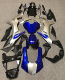 Yamaha YZF-R1 Fairing Kit (2020-2025) Silver, Blue at KingsMotorcycleFairings.com
