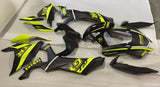 Yamaha YZF-R1 Fairing Set (2020-2025) Matte Black, Neon Yellow at KingsMotorcycleFairings.com