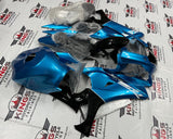 Yamaha YZF-R1 Fairing Set (2020-2025) Metallic Light Blue, Black, White at KingsMotorcycleFairings.com