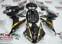 Yamaha YZF-R1 Fairings (2004-2006) Faux Carbon Fiber, Gold at KingsMotorcycleFairings.com
