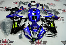 Yamaha YZF-R1 Fairings (2007-2008) Monster Blue & Black at KingsMotorcycleFairings.com