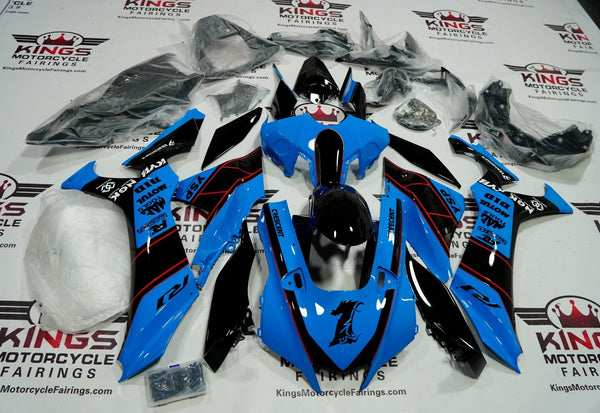 Yamaha YZF-R1 Fairings (2020-2025) Blue, Black, Red at KingsMotorcycleFairings.com