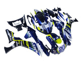 Yamaha YZF-R1 Fairings (2020-2025) Dark Blue, White, Yellow, Black at KingsMotorcycleFairings.com