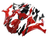 Yamaha YZF-R1 Fairings (2020-2025) Red, White Stripe at KingsMotorcycleFairings.com