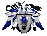 Yamaha YZF-R1 Fairings (2020-2025) White, Blue at KingsMotorcycleFairings.com