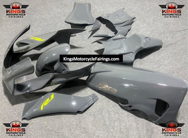 Yamaha YZF-R1 Race Fairings (2020-2025) Nardo Gray, Yellow at KingsMotorcycleFairings.com