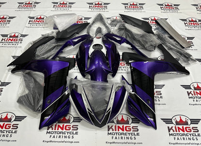 Yamaha R3 (2015-2018) Dark Purple & Black Fairings at KingsMotorcycleFairings.com