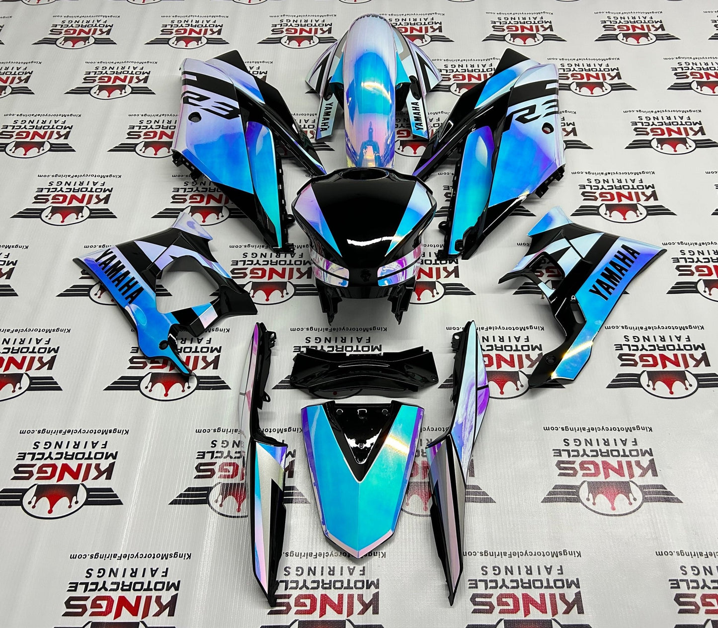 Yamaha YZF-R3 Fairing Kit (2019-2021) Chrome Chameleon at KingsMotorcycleFairings.com