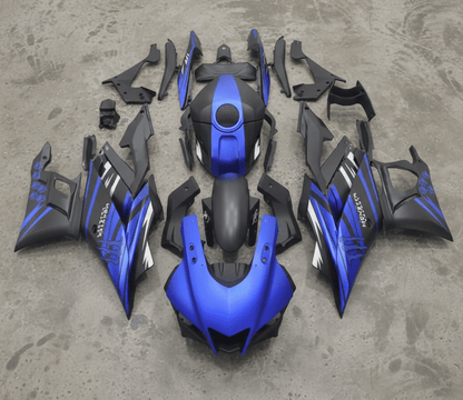 Yamaha YZF-R3 Fairing Kit (2022-2024) Matte Blue, Matte Black, Monster at KingsMotorcycleFairings.com