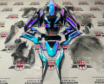Yamaha YZF-R3 Fairing set (2019-2021) Chrome, Pink, Blue Chameleon at KingsMotorcycleFairings.com
