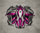 Yamaha YZF-R3 Fairings (2015-2018) Hot Pink, White, Black at KingsMotorcycleFairings.com