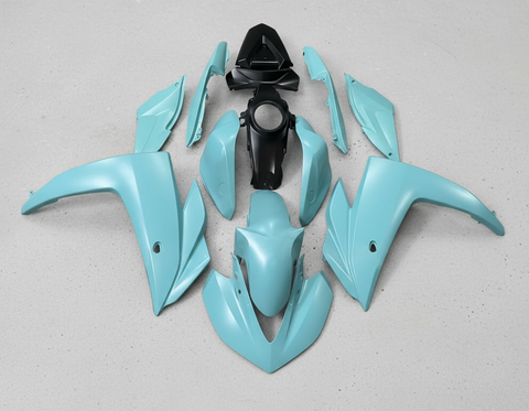 Yamaha YZF-R3 Fairings (2015-2018) Matte Light Blue from KingsMotorcycleFairings.com