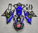 Yamaha YZF-R3 Fairings (2019-2021) Blue, Black, Monster at KingsMotorcycleFairings.com