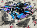 Yamaha YZF-R3 Fairings (2019-2021) Chrome, Pink, Blue Chameleon at KingsMotorcycleFairings.com